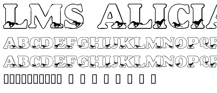 LMS Alicia_s Horses font